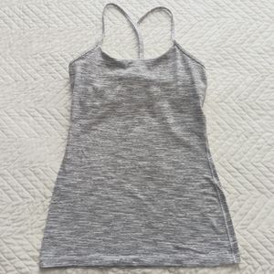 Lululemon gray tank with built in bra